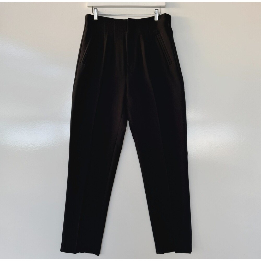 Banana Republic Ultra High Rise Tapered Dress Pants Black Sz 10 Work NEW RT$100
